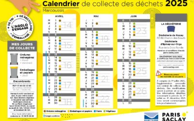 Calendrier des déchets du 2e trimestre