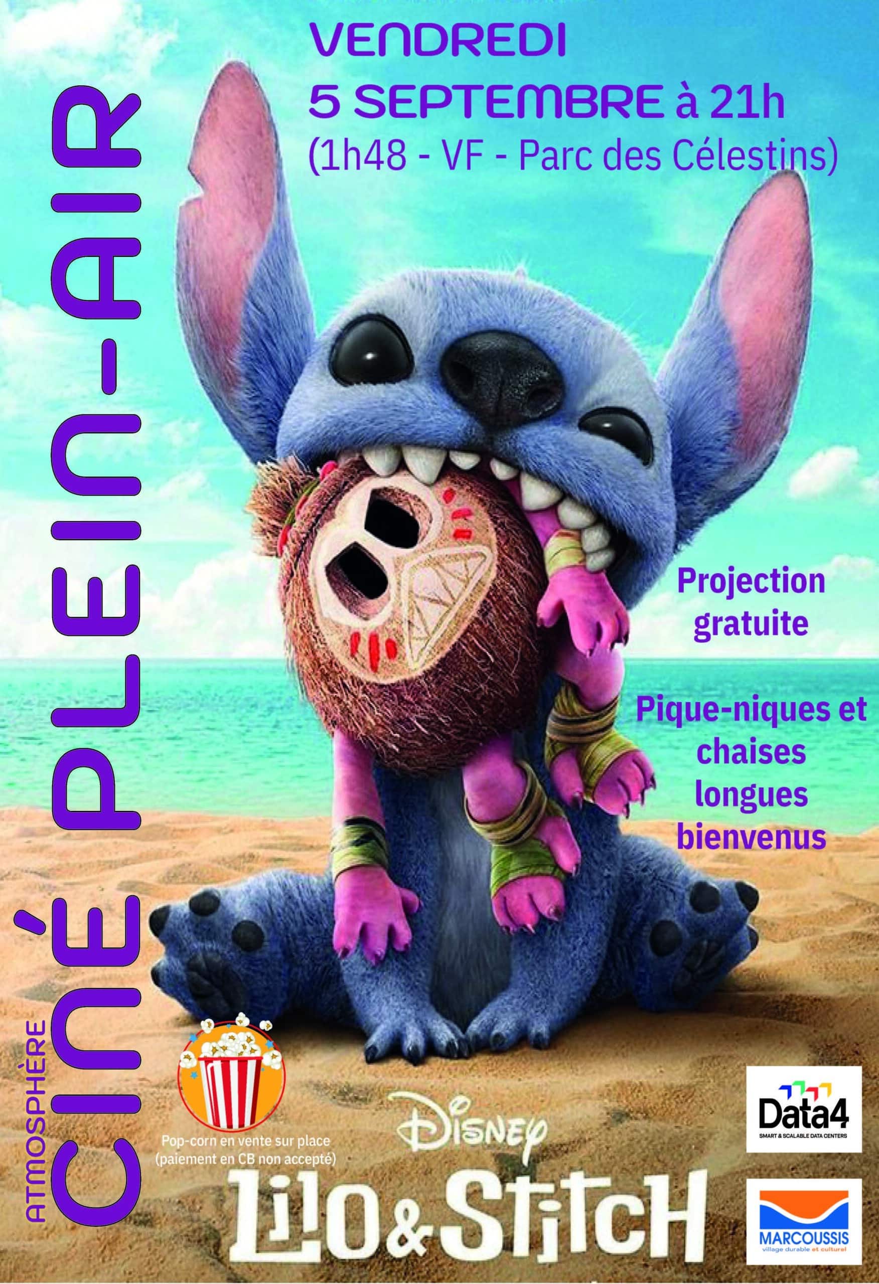 Cinéma Plein-air Lilo Stich Vendredi 5 septembre à 21h