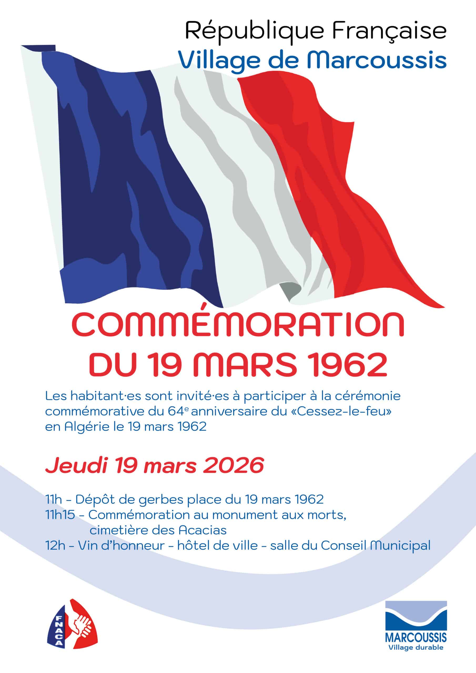 Affiche 19 mars 1962 2025